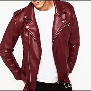 Zara Red Biker Jacket